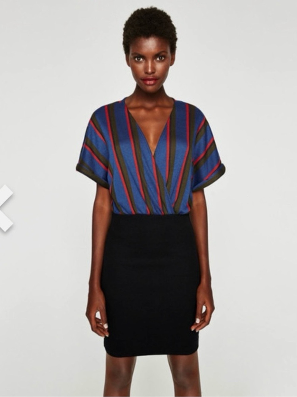 ZARA Stripe Contrast Knit Dress